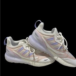 Adidas White and Pink Chunky Sneakers